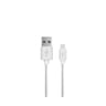 Apm cordon usb-a/lightning de charge male/male blanc 1.5m 570358