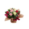 Bouquet bulle somptueux  9 roses + gypsophiles