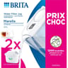Brita carafe filltrante Marella blanche + 2 mois Maxtra Pro