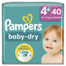 Pampers baby-dry couches taille 4+10 à 15kg  x40