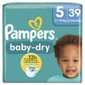 Pampers baby dry taille 5 couches de 11 à 16 kg x39