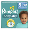 Pampers baby dry taille 5 couches de 11 à 16 kg x39