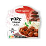 Paul & louise barquette porc au caramel et son riz p&l bi-compartiment micro-ondable 300g