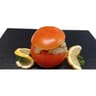 Tomates farcies au lieu noir et cabillaud