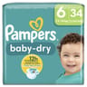 Pampers baby-dry couches géant taille 6 x34