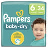 Pampers baby-dry couches géant taille 6 x34