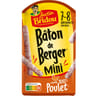 Justin bridou bâton de berger mini viande 100% poulet 7-8 bâtonnets 80g