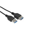 Apm rallonge usb 3.0, usb-a / usb-a, m/f, noir, 3m 570355
