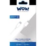 Wow câble usb c/ usb c 2m 3a blanc WCBLCC2MW