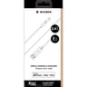 Bigben connected câble usb a/mfi 2.4a 2m recyclé blanc CBLMFI2MRW