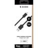 Bigben connected câble usb a/usb c 1.2m noir 100% plastique recyclé 3a CBLAC1M2RB