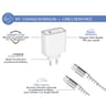 Force power lite chargeur maison 65w  power delivery Gan + câble renforcé usbc/usbc FPLICS65WGANCBLC