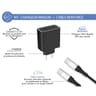 Force power lite chargeur maison 65w power delivery gan + câble renforcé usb c/usb c