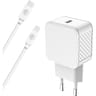 Bigben connected chargeur 20w usbc+câble usbc/mfi 1.2 mètres recyclé blanc CREER LE 21 03 23