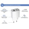 Force power lite chargeur secteur 1 port c pd 30w recyclé blanc FPLICS1C30WPDRW