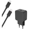 Bigben connected chargeur secteur 25w usbc + câble usbc/mfi 1.2 mètres recyclé noir CSCBLCC25WPDRB