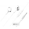 Force play écouteurs filaire jack 3.5mm blanc FPYKPINTRAJACKW
