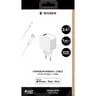 Bigben connected chargeur maison 2.4a ic smart +câble usb a /lightning blanc 100%plastique CS24AACBL