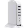 Bigben connected chargeur maison multi ports 4 usb a +2 usb c 40w blanc CHARGMULTIUSB4A2C
