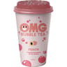 Omg bubbletea thé noir fraise peche 270ml
