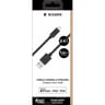 Bigben connected câble usb a/lightning 1.2m noir 100% plastique recyclé BLMFI1M2RB