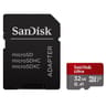 Carte mémoire sandisk ultra microsdhc + adaptateur sd 32gb 120mb/s uhs-i SDSQUA4-032G-GN6MA
