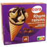 Cora 6 cônes rhum raisin 720ml - 437g