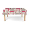 Nappe tentation chalet coeur rouge rect 150x300cm