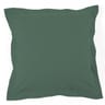 Taie d'oreiller uni vert foncé 57 fils 63x63cm