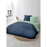 Parure HC microfibre lavée 240x220 cm+ 2 to 63x63 cm terracotta/lin fog