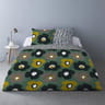Parure housse de couette 260x240 + 2 taies 65x65 palmier de chine