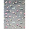 Plaid phosphorescent 130cmx160cm arc en ciel