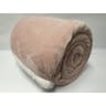 Couverture uni 240x220cm peach whip