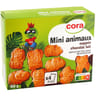Cora biscuit ludique mini animaux nappés chocolat lait 160g