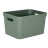 Bac de ranngement "stone" 18l- vert laurier