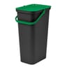 Poubelle 24l moda noir/vert