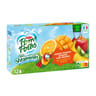 Pom'Potes compotes gourdes les vitaminés multivariétés multivitamines 12x90g