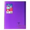 Koverbook piqure avec rabats 24x32 48 pages seyes violet