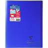 Koverbook piqure avec rabats 24x32 48 pages seyes bleu marine clairefontaine