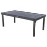 Table piazza extérieure aluminium graphite 12p