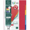 Exacompta lot de 2x6 intercalaires 21x29.7 cm carte lustrée