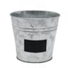 Pot en zinc avec ardoise