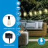 Guirlande solaire 10 ampoules  335x4x9cm grundig  3,35m