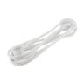 Prolongateur textil 3m 3x1.5m  textile câble blanc fiche blc 451g