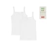 Lot de 2 caracos unis fille BLANC/ROSE CLAIR 10\12 ANS