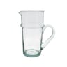 Carafe beldi 1100ml en verre recycle transparent