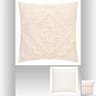 Coussin tuft inca  40x40cm ivoire