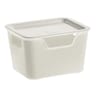 Nouveaute box bella 1.9l blanc métal avec couvercle