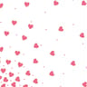 20 serviettes 25x25cm l'envol des coeurs rose