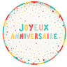 8 assiettes gamme air 18 cm color party